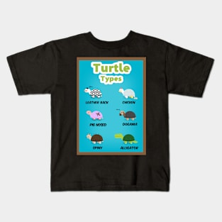 Turtle types version 2/2 Kids T-Shirt